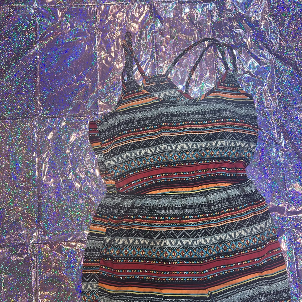 Colorful Striped Sleeveless Dress